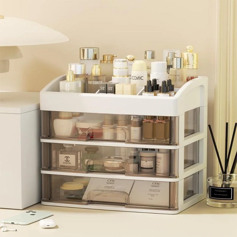 

Настольный органайзер-ящик для косметики и мелочей, пластиковый контейнер для офисных принадлежностей и украшений