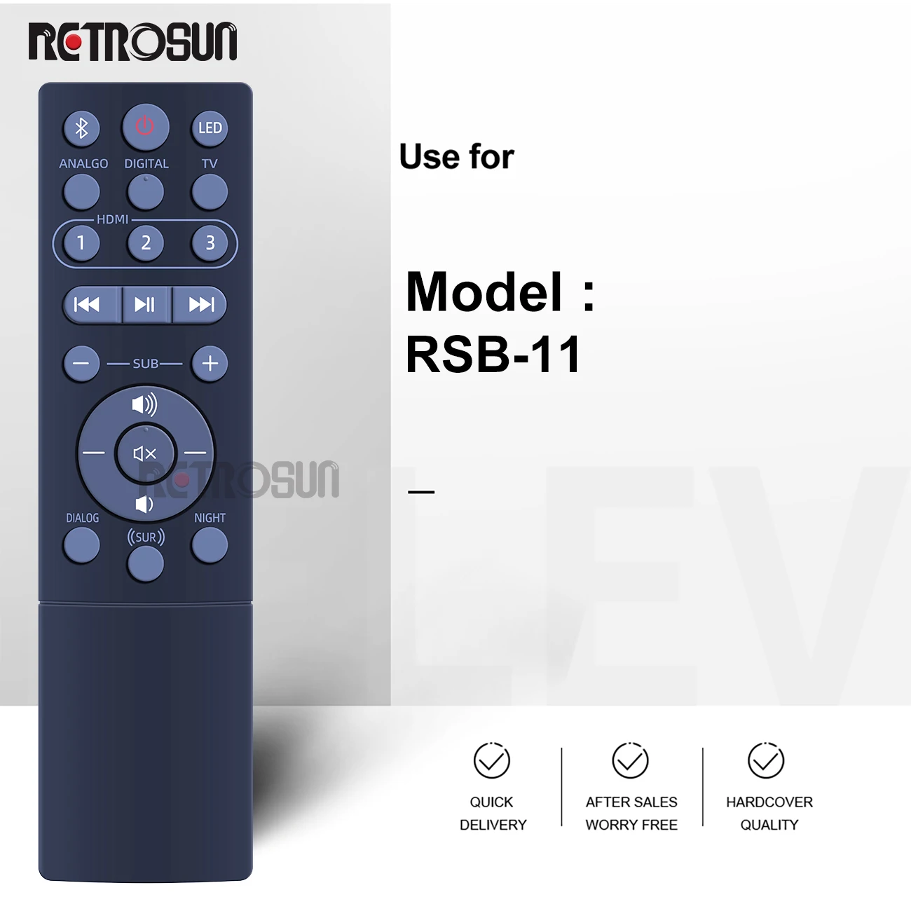 1063117 RSB-11ควบคุมระยะไกลสำหรับ Klipsch ระบบแถบเสียง RSB-14 1063120 RSB11 RSB14ใหม่