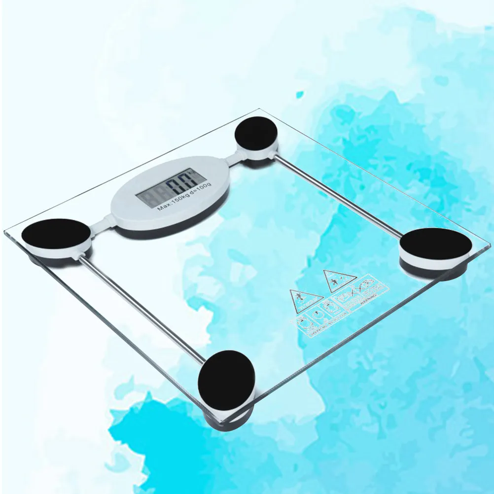 Fast Response Digital Bathroom Scale Tempered Glass Construction 4 Precision Sensors Body Weight Measurement Tool