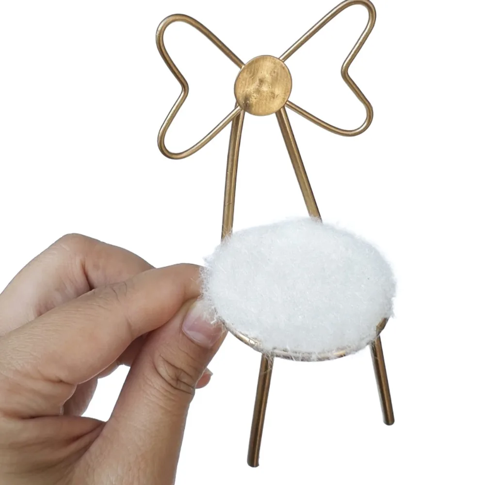 

Спинка бабочки 1:12 стул для кукольного домика с плюшевой подушкой реквизит кукольный домик миниатюрная модель моделирование DIY ремесло