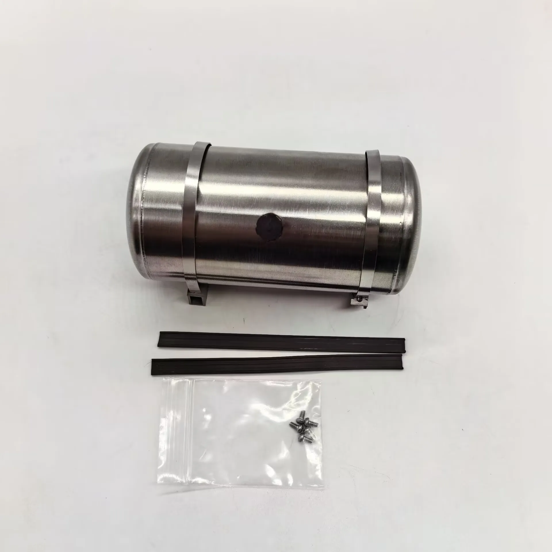Scaleclub Model For Tamiya 1/14 Stainless Steel Round Fuel Tank King GL Global Fuel Tank American Style Fuel Tank