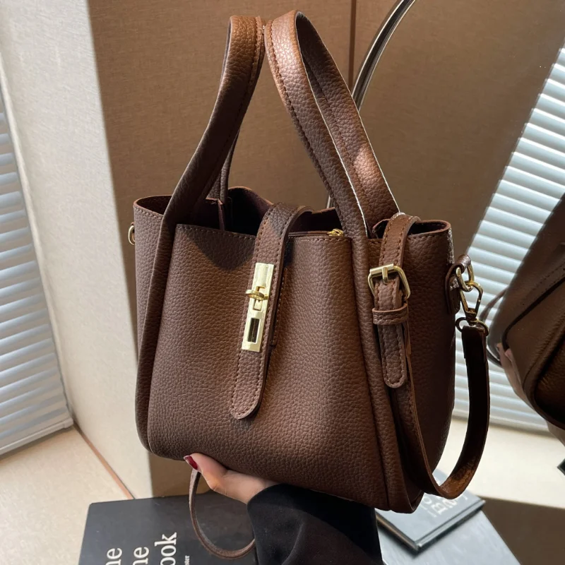 

2025 Новая элитная модная сумка через плечо в стиле ретро с корзиной и ведром