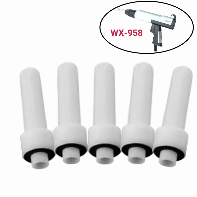 Suntool HQ 5 PCS Flat Jet Nozzle for WX-958 Portable Manual Powder Painting Spray Gun