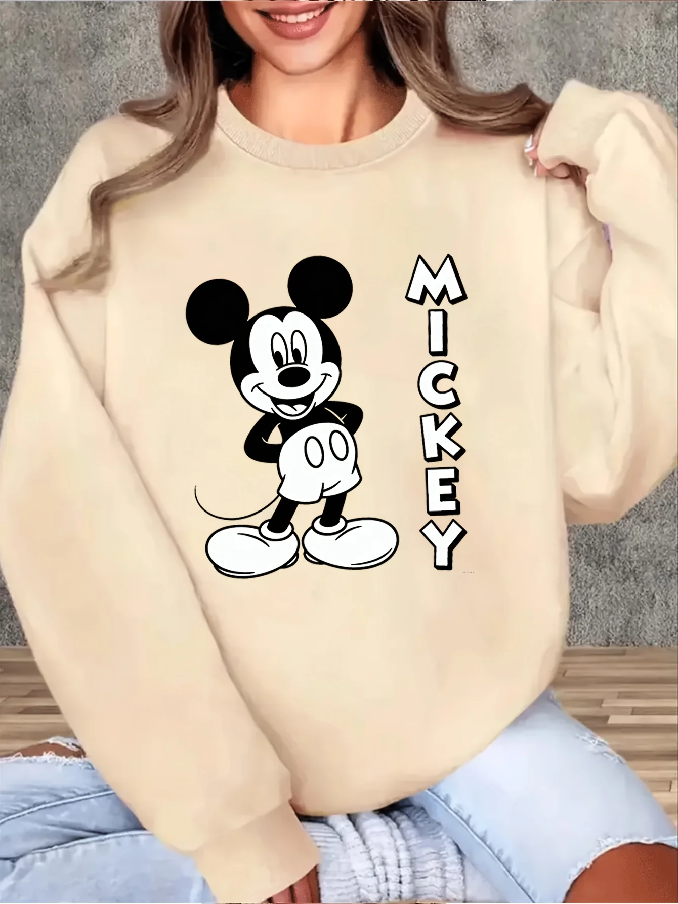 المرأة ميكي ميني ماوس زوجين البلوز الرجال سترات قطنية عالية الجودة البلوز الخريف الشتاء الصوف المتضخم س الرقبة معاطف فضفاضة