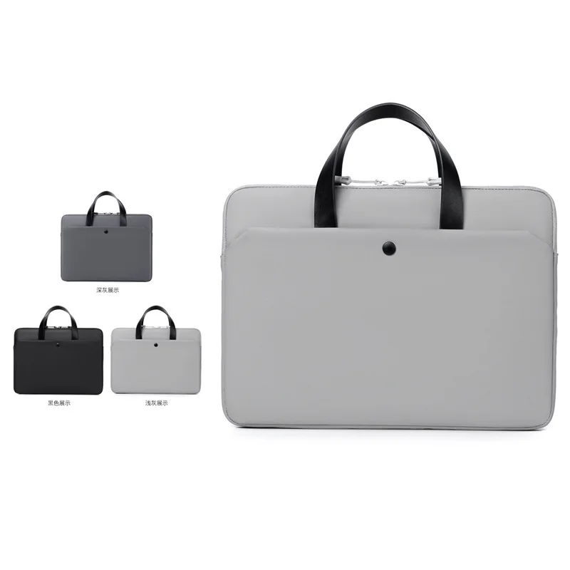 

14-Inch men's computer bag portable business bag large capacity Oxford cloth briefcase simple and light business simple style
