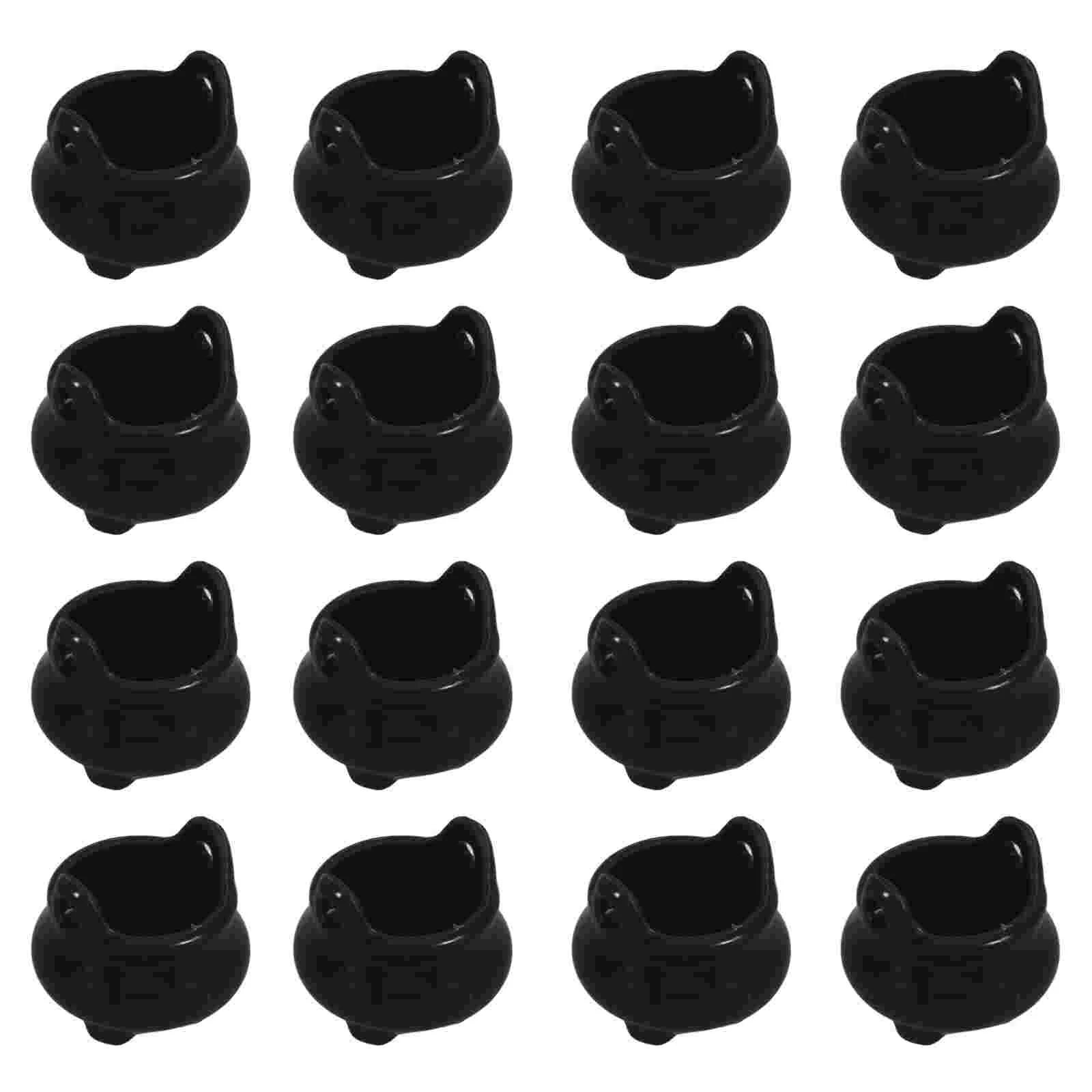 

20 Pcs Accessories Halloween Witch Boiler Cauldron Miniature Plastic Tiny Pots Toys