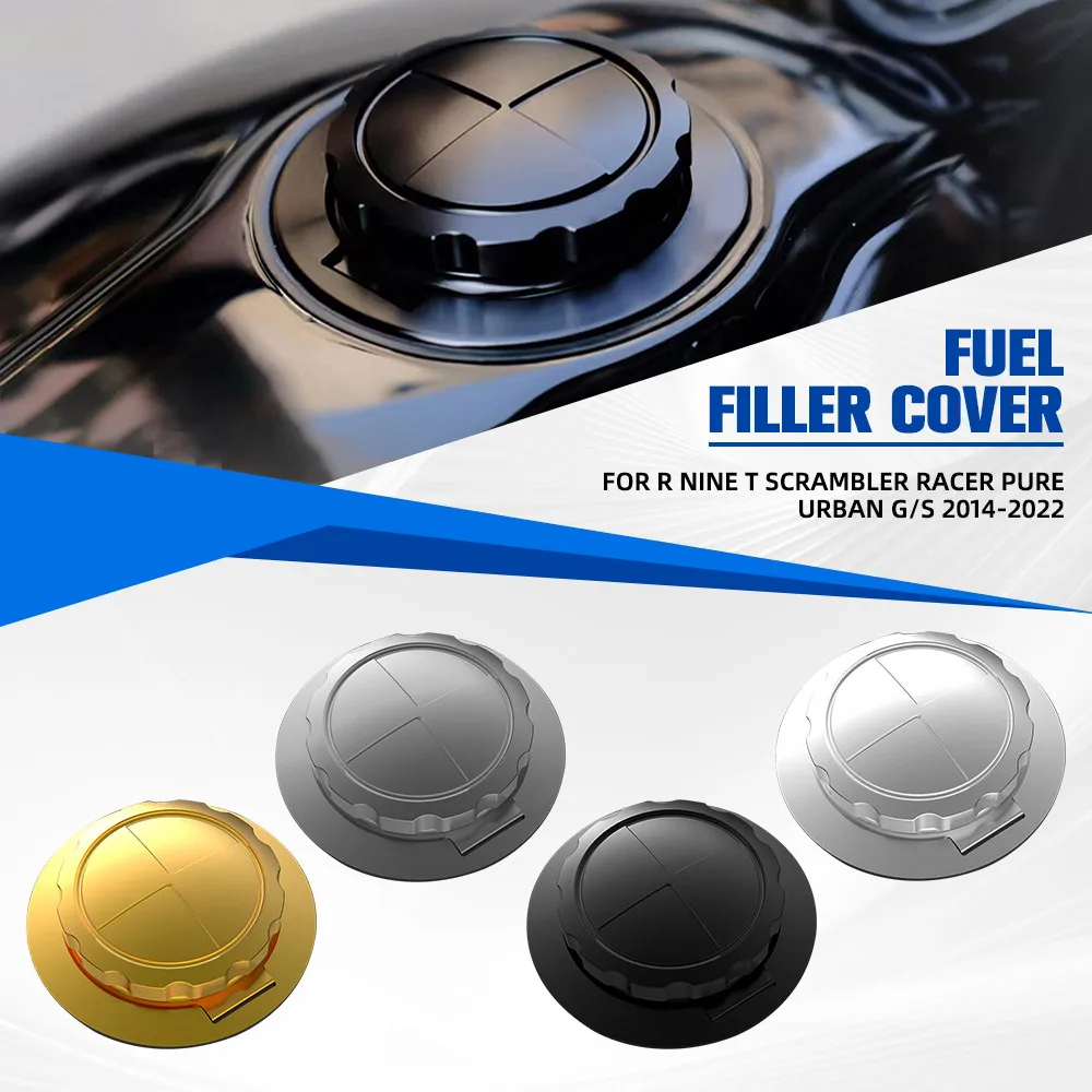 

Motorcycle CNC Aluminum Fuel Tank Cover Oil Box Cap Black/Chrome For BMW R Nine T Scrambler Racer Pure Urban G/S 2014-2022