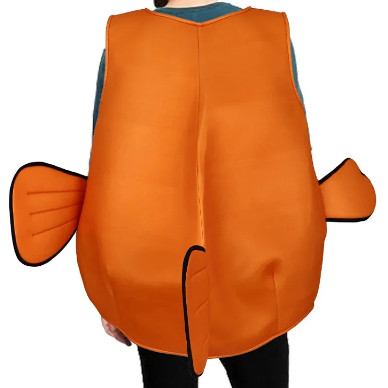 qq28LQHalloween Mobilização Subaquática Clownfish Animal Composto Esponja Traje Pixar Filme Animado Nemo Clo