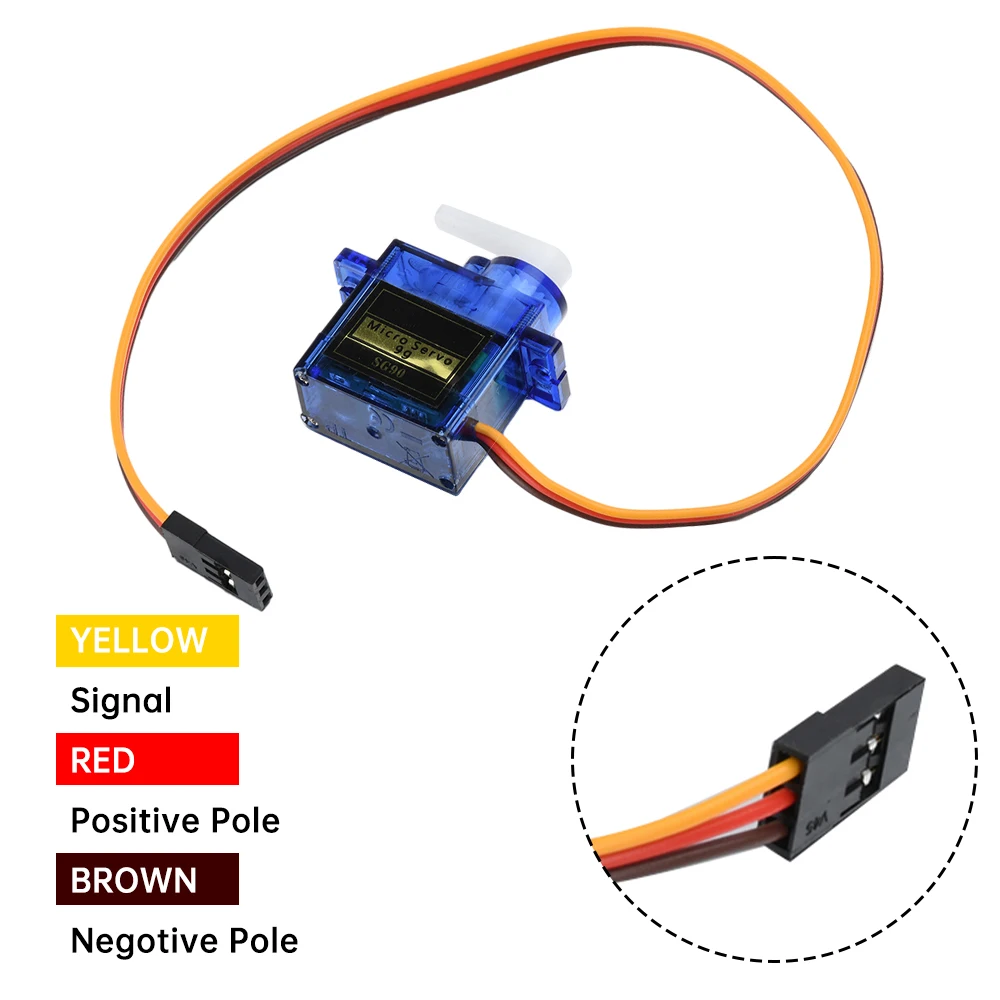 Servomotor Sg90 Micro 9g 180 montaje de 360 grados Kit Sg90 sin engranaje de Metal Pro Rc coche de juguete avión Arduino Uno Diy