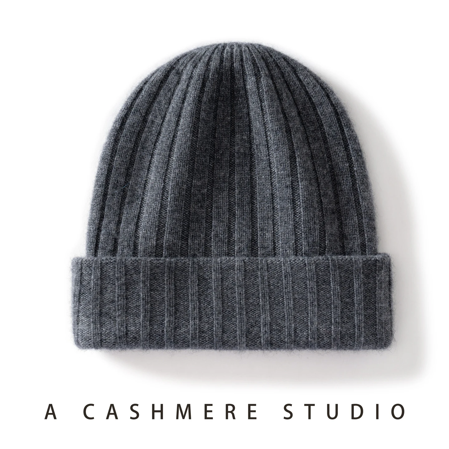 100 % hochwertige Kaschmirmütze für Damen/Herren, zweilagig, verdickt, warme Wintermütze, Outdoor-Skimütze, nahtlos gestrickte Beanie-Mütze für Unisex – Detail 13