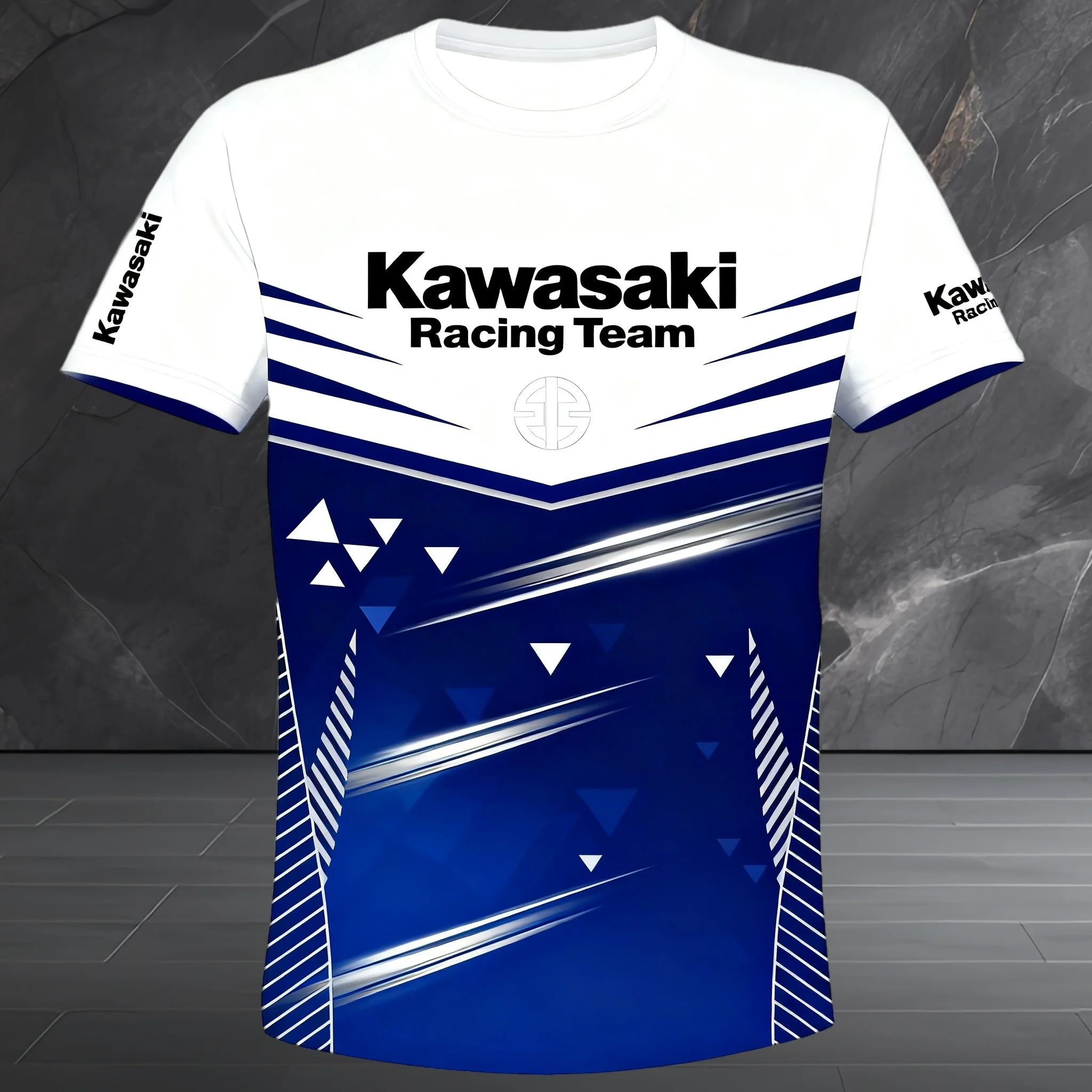 

Kawasaki T-Shirt Riding T-Shirt Sunscreen Fast Drying Sweat Absorbing 3d Print T-shirt Summer T-Shirt Men's Motorcycle T-shirt