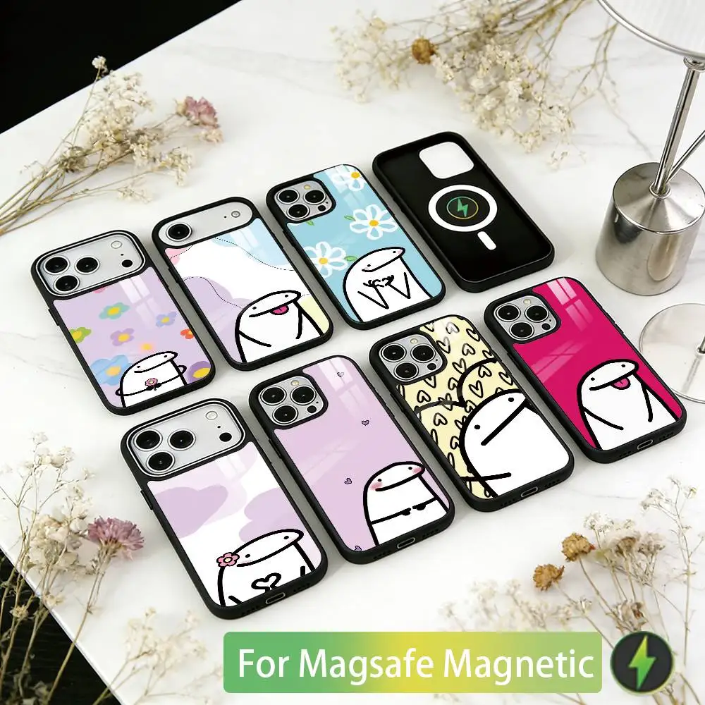 

Cute Celular Flork Funny Phone Case For iPhone17,16,15,14,13,12,11 Plus,Pro Magnetic For Magsafe Wireless Charging