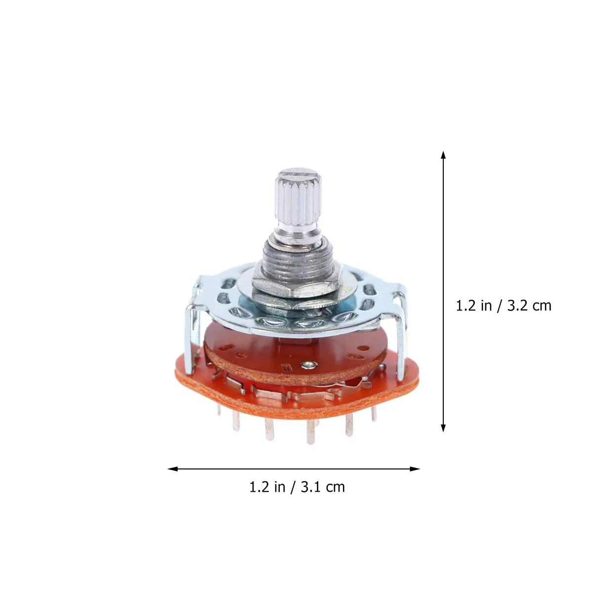 Interruptor de potenciómetro de guitarra eléctrica, Selector giratorio de guitarra de 3 polos y 4 posiciones, repuesto para pieza de instrumento amplificador