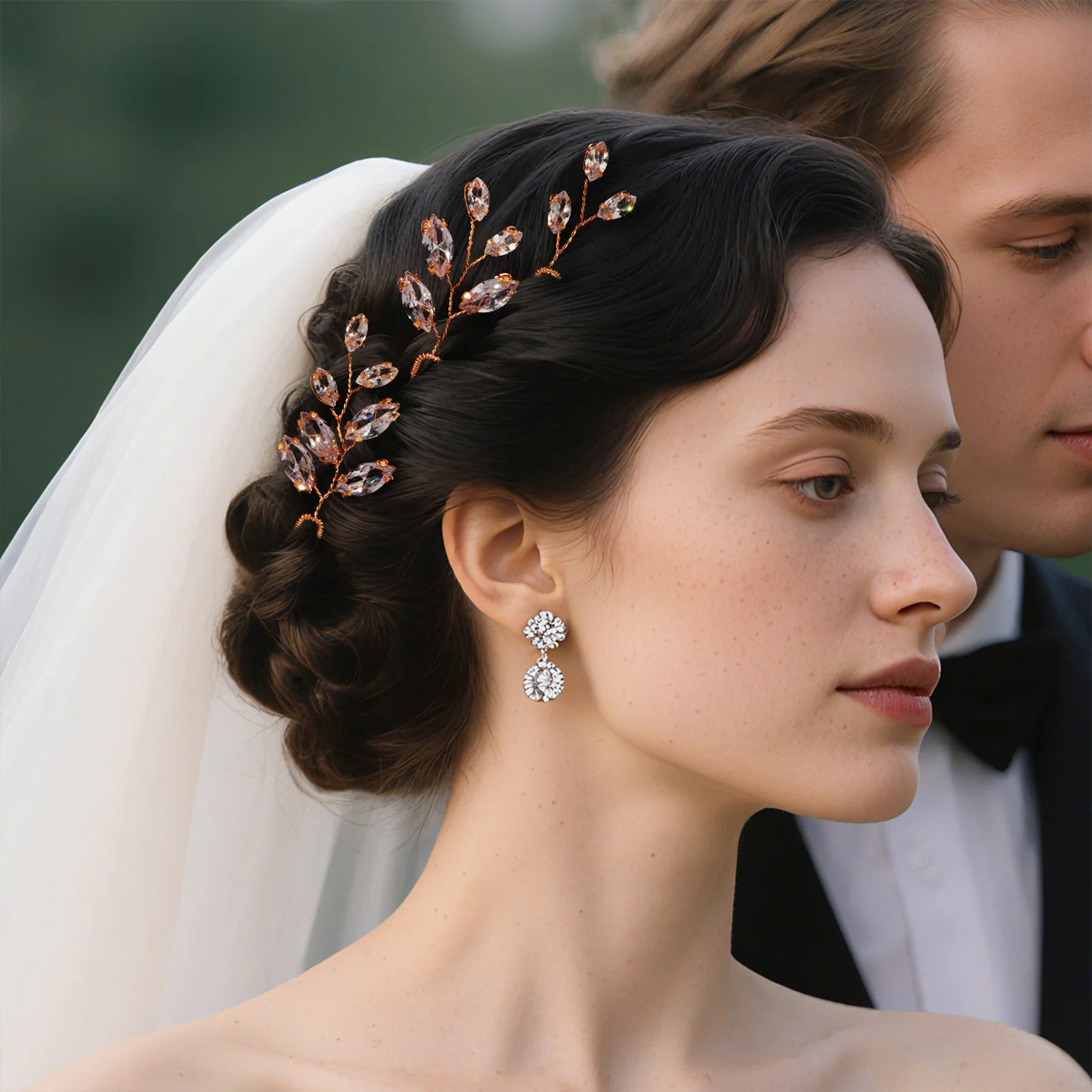 

3 шт. U-образная заколка для волос с кристаллами, свадебные аксессуары для волос, U-образная заколка для волос из сплава, вилки, головной убор для свадебной вечеринки, элегантное платье, тиара