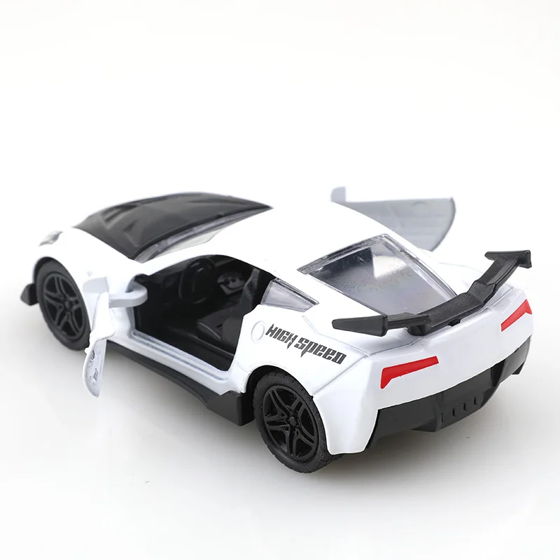 (bagged) 1:36 Metalowy Model Samochodu Wyścigowego Sportowego z Napędem Pull Back, Kolekcja Ozdób, Zabawki dla Chłopca