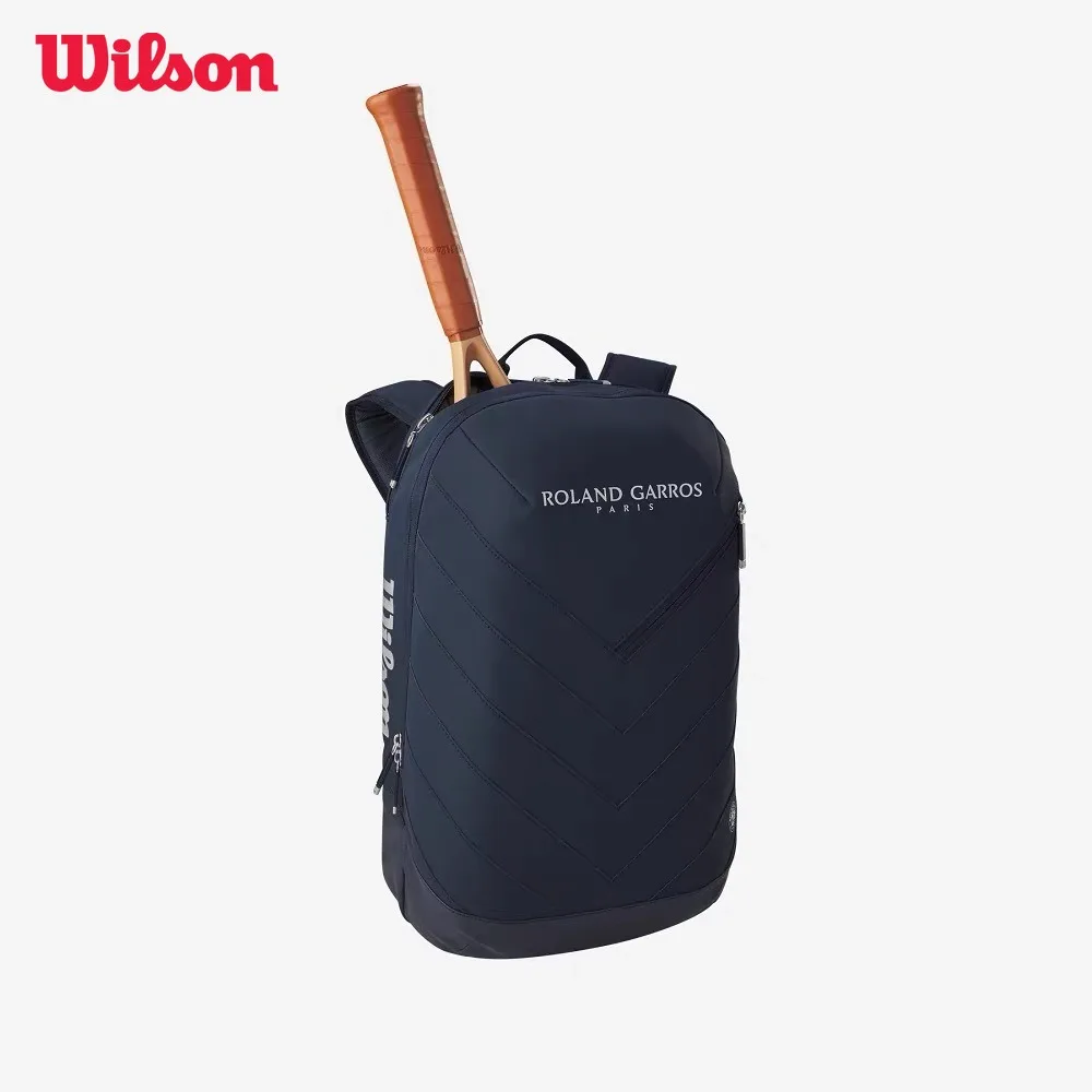 Wilson-Bolsa de Tênis Multifuncional de Grande Capacidade, Bolsa de Corte Noturna Co-Branded, Compartimento de Sapato Separado, Aberto da França