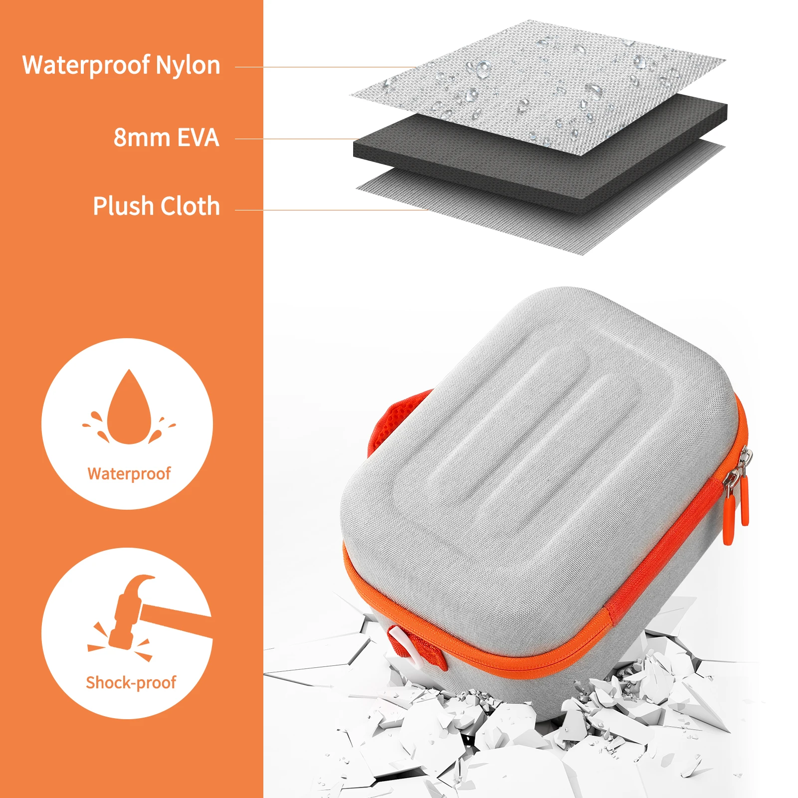 حافظة صلبة لمشغل موسيقى الصوت Yoto Mini Kids وحقيبة حمل لحقيبة تخزين Yoto Player 3rd Gen