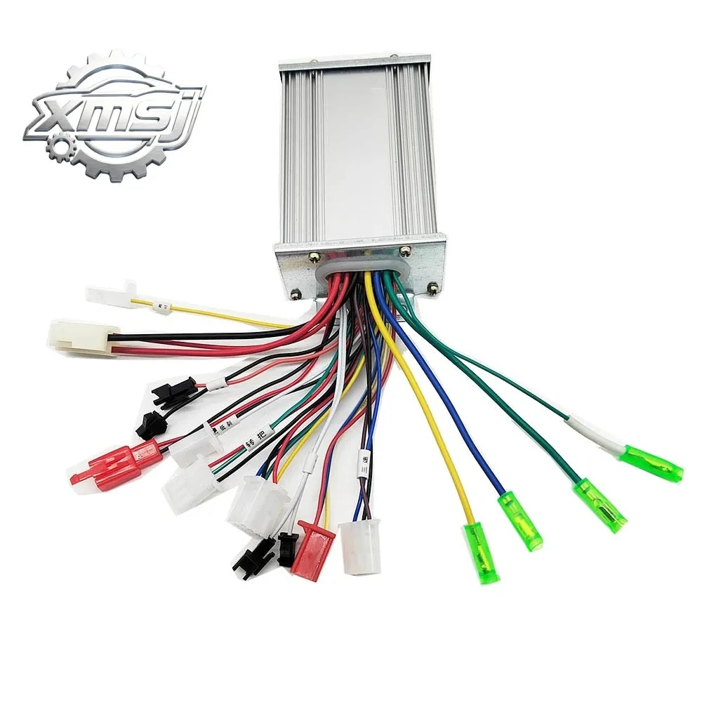 

Controlador sin escobillas para bicicleta eléctrica, 36V/48V, 350W, Sensor de modo Dual/sin Sensor