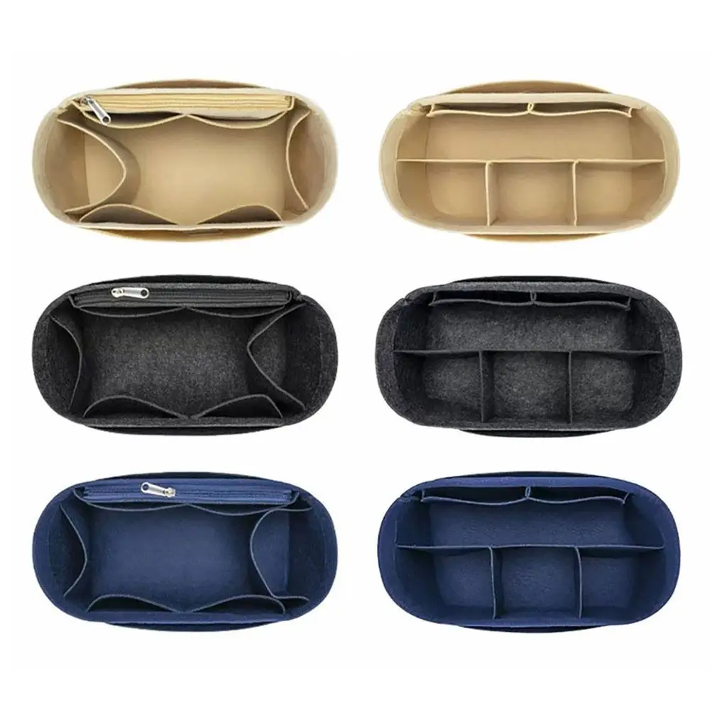 For Longchamp Durable Felt Handbag Insert Bag Storage Bag Support Purse Liner Organization Portable Internal Bag