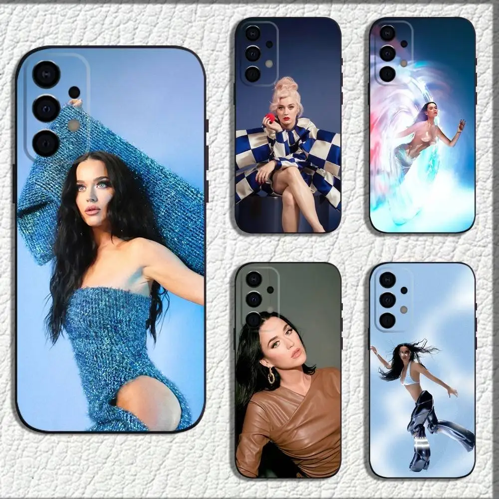 

K-Katy Singer P-Perry Phone Case For Samsung Galaxy A73,72,71,A52,51,40,41,A22,A32,31,A13,12,Note20 Soft Black Shell