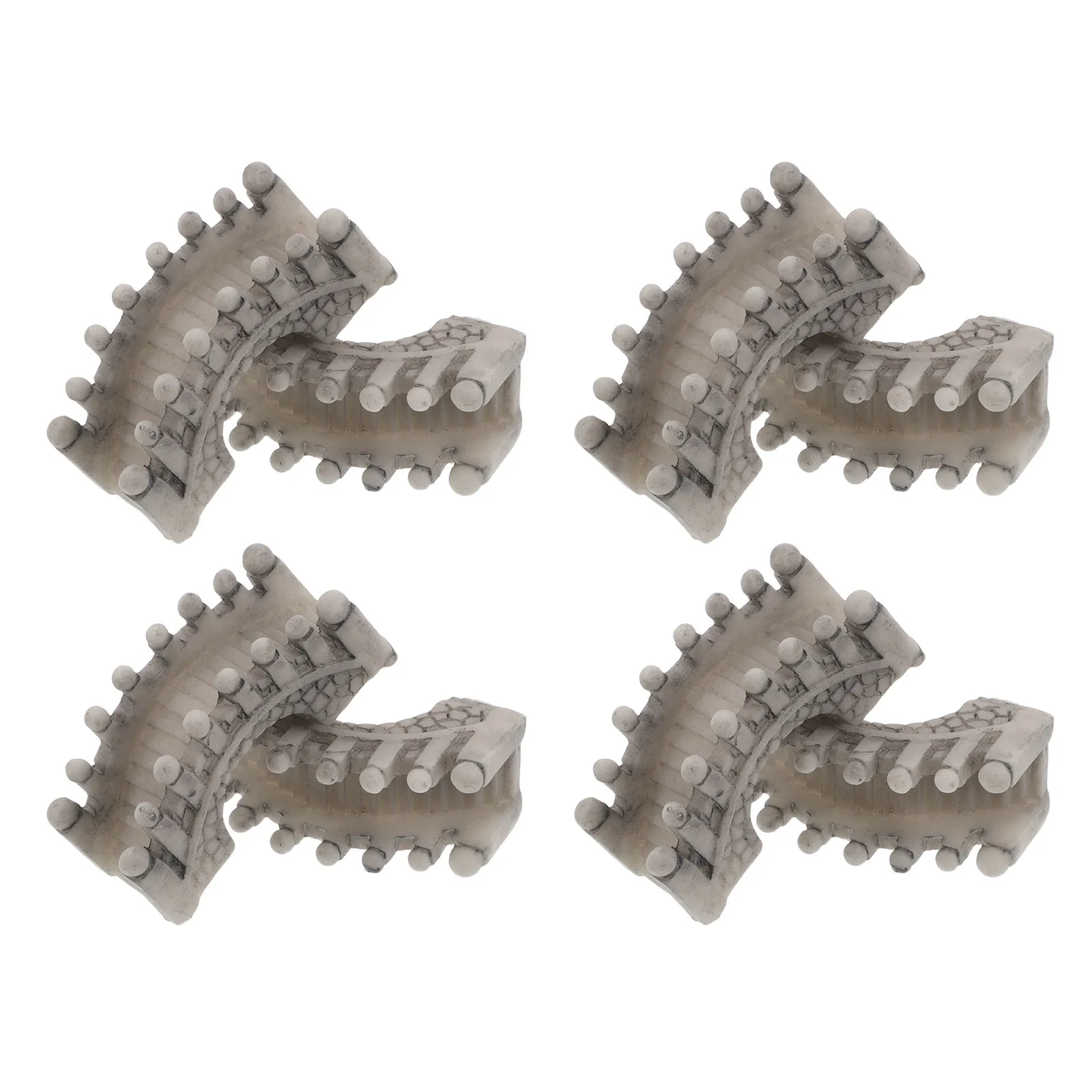 8Pcs Mini Resin Landscape Bridge Micro Garden Decoration Chinese Arch Bridge Bonsai Aquarium Fairy Terrarium Accessories