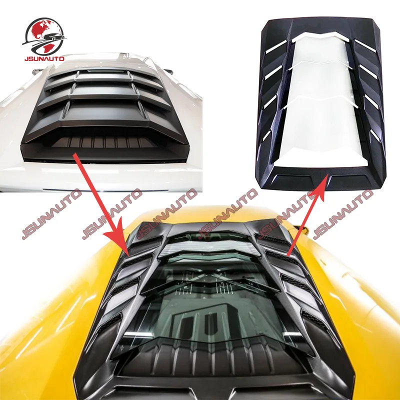 

Подходит для Lamborghini Huracan Facelift MSY, крышка двигателя из кованого углеродного волокна со стеклом для LP580 LP610, обновление капота