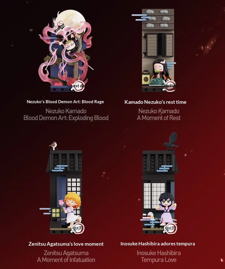 Original POPMART Demon Slayer Kimetsu no Yaiba Mugen Train Arc Bausteine Blindbox Anime Deko Figuren Sammelspielzeug – Detail 3