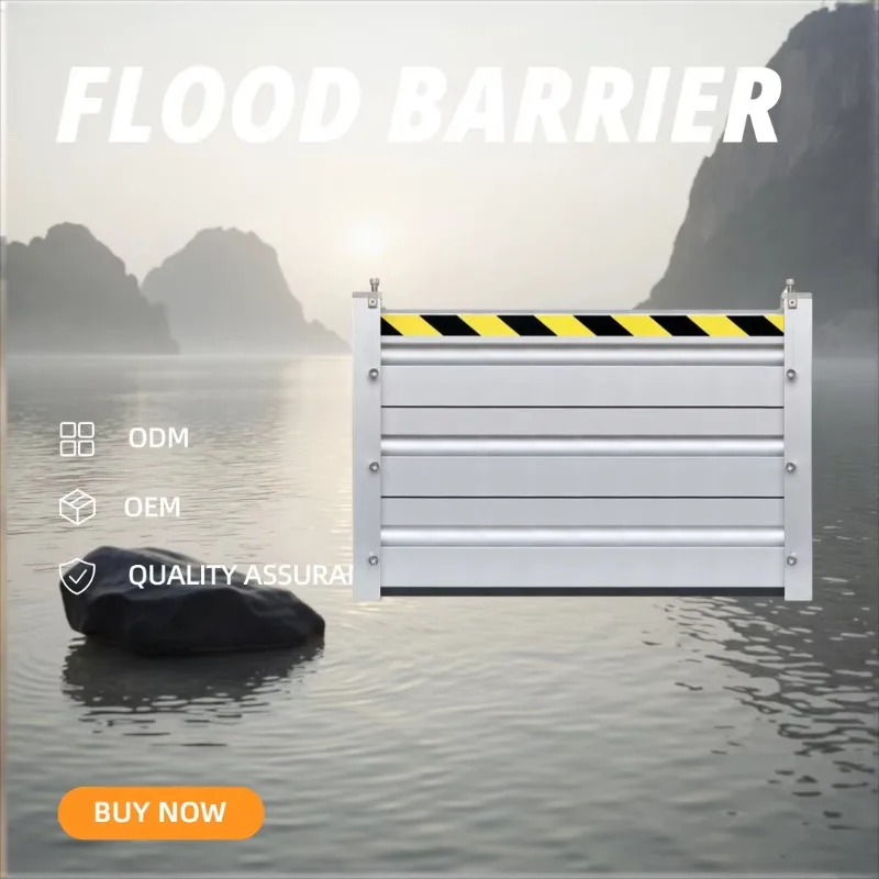 Low Price Silver Aluminum Flood Control Panel 50mm Thickness 3400 Lbs Load Bearing Capacity Flood Control Panel