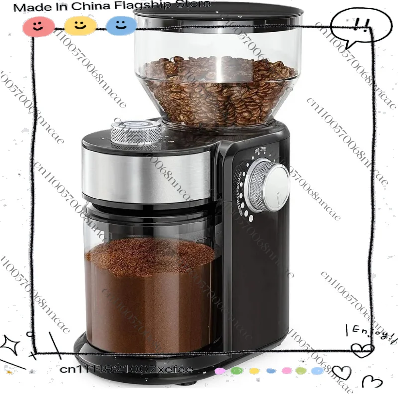 

Electric Coffee Bean Grinder with 18 Adjustable Settings for Espresso