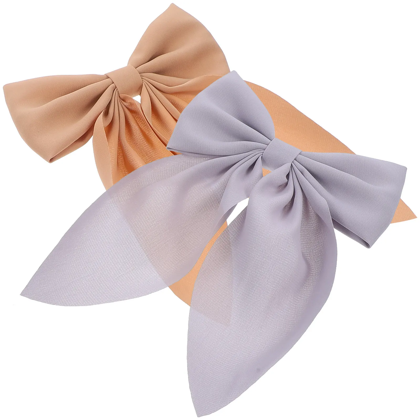 

2 pcs Large Bow Clips Cute Hair Bows For Girls Big Clip Lightweight Hair Accessories Little Girl Party Wedding Decor