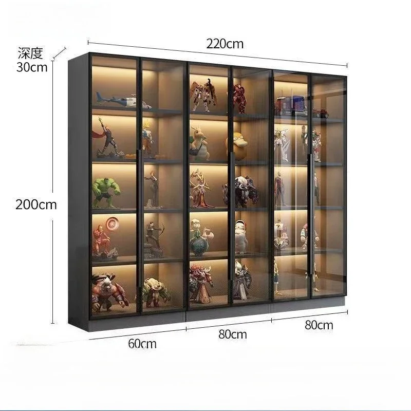 

Display cabinets, gift shelves, household transparent glass, display cabinets, figure cabinets