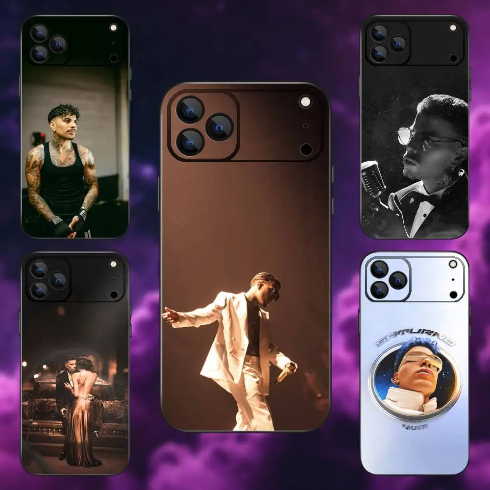 Epc R-Rauw Alejandro Rapper Phone Case For iPhone 17,16,15,14,13,12,Pro,Max,Plus,E,SE4,Air,Mini Black Soft Box