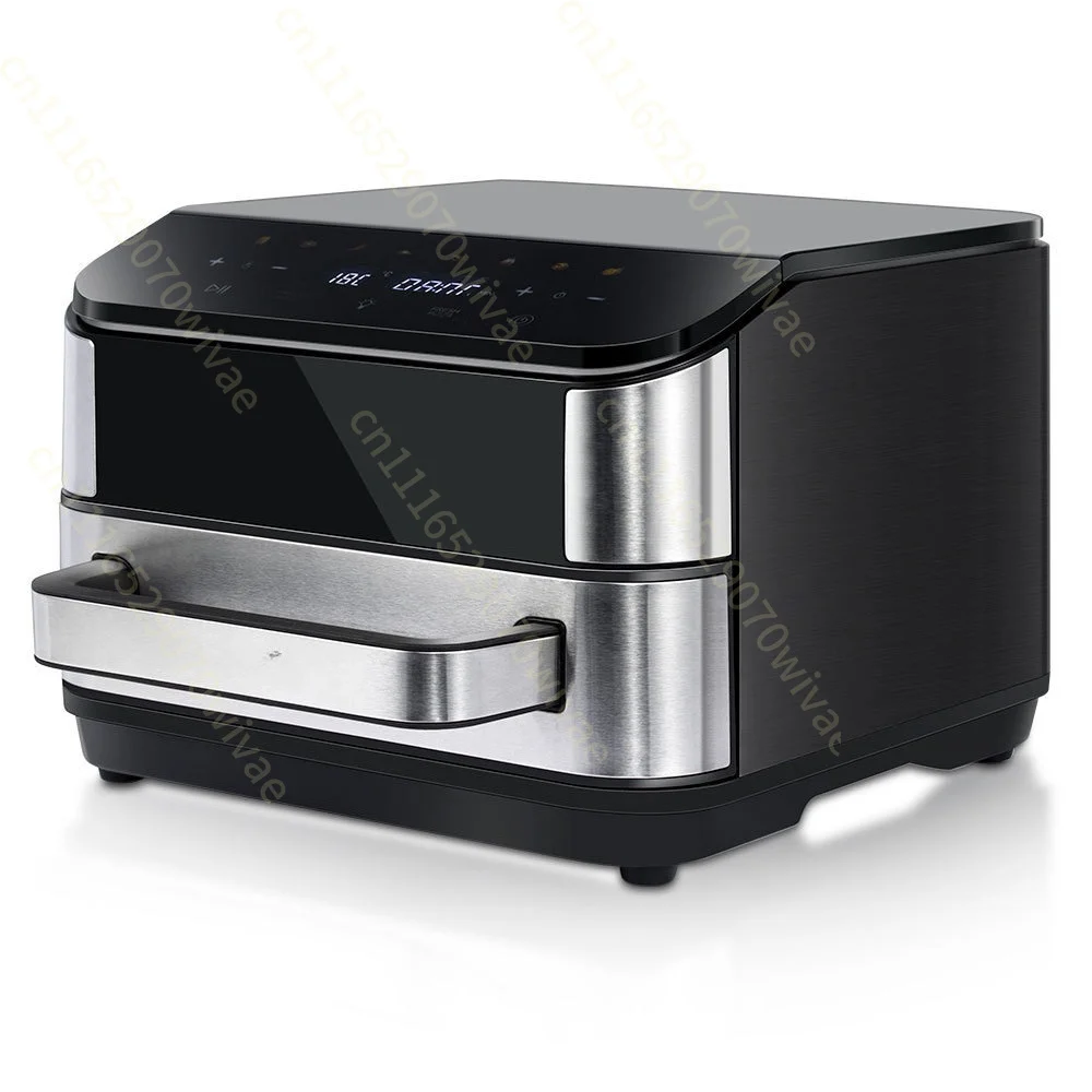 Home 4L capacity electric pizza pan, visible vertical heating, smokeless electric grill, air fryer