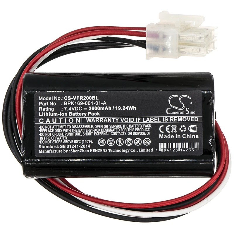 Cameron Sino 2600mAh Battery For Verifone Ruby 2  Ruby CI  PCA169-404-01-A  PCA169-001-01   BPK182-001