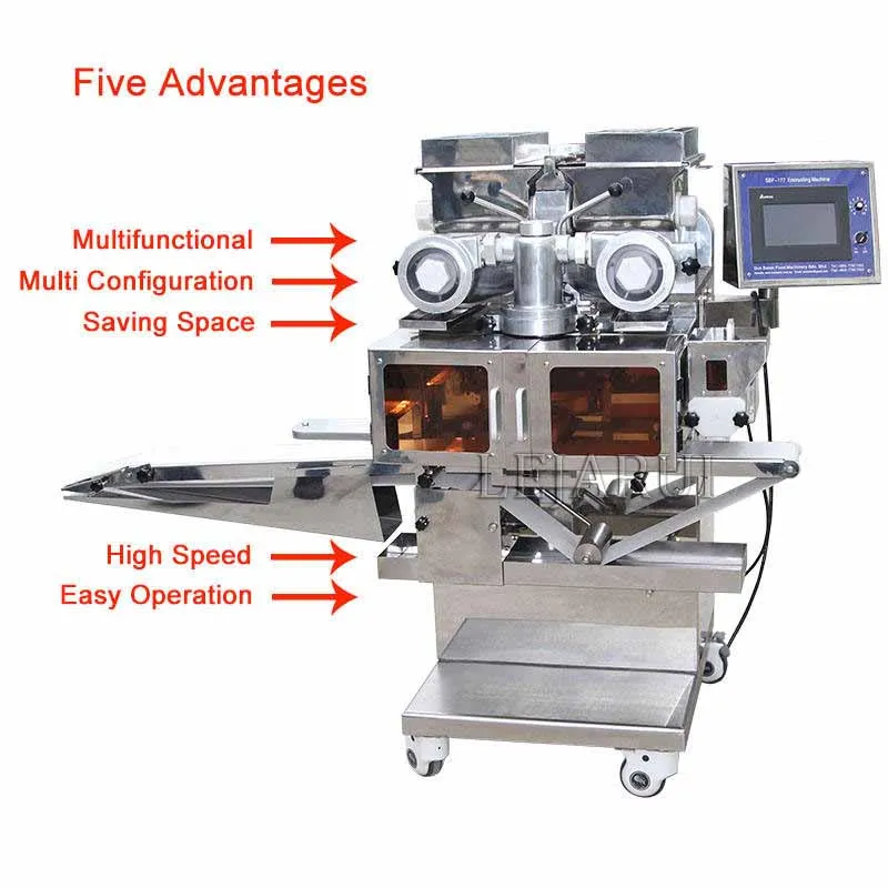 Commercial Automatic Ice Cream Mochi Making Glutinous Rice Ball Encrusting Forming Machine Kubba Machine