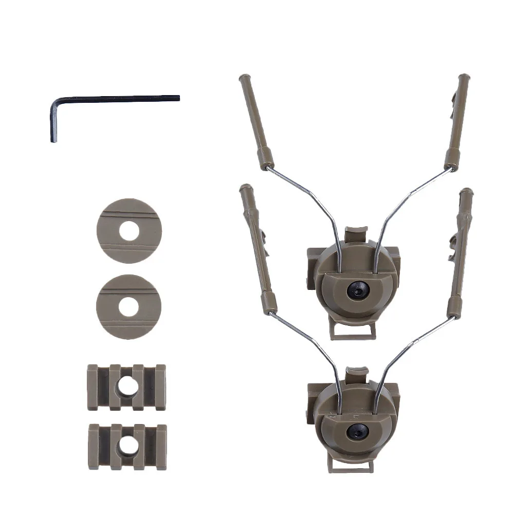 

Rail Fast Adapter Green Compatible with Peltor Comtac Military Headset Outdoor Shooting Gear Rail