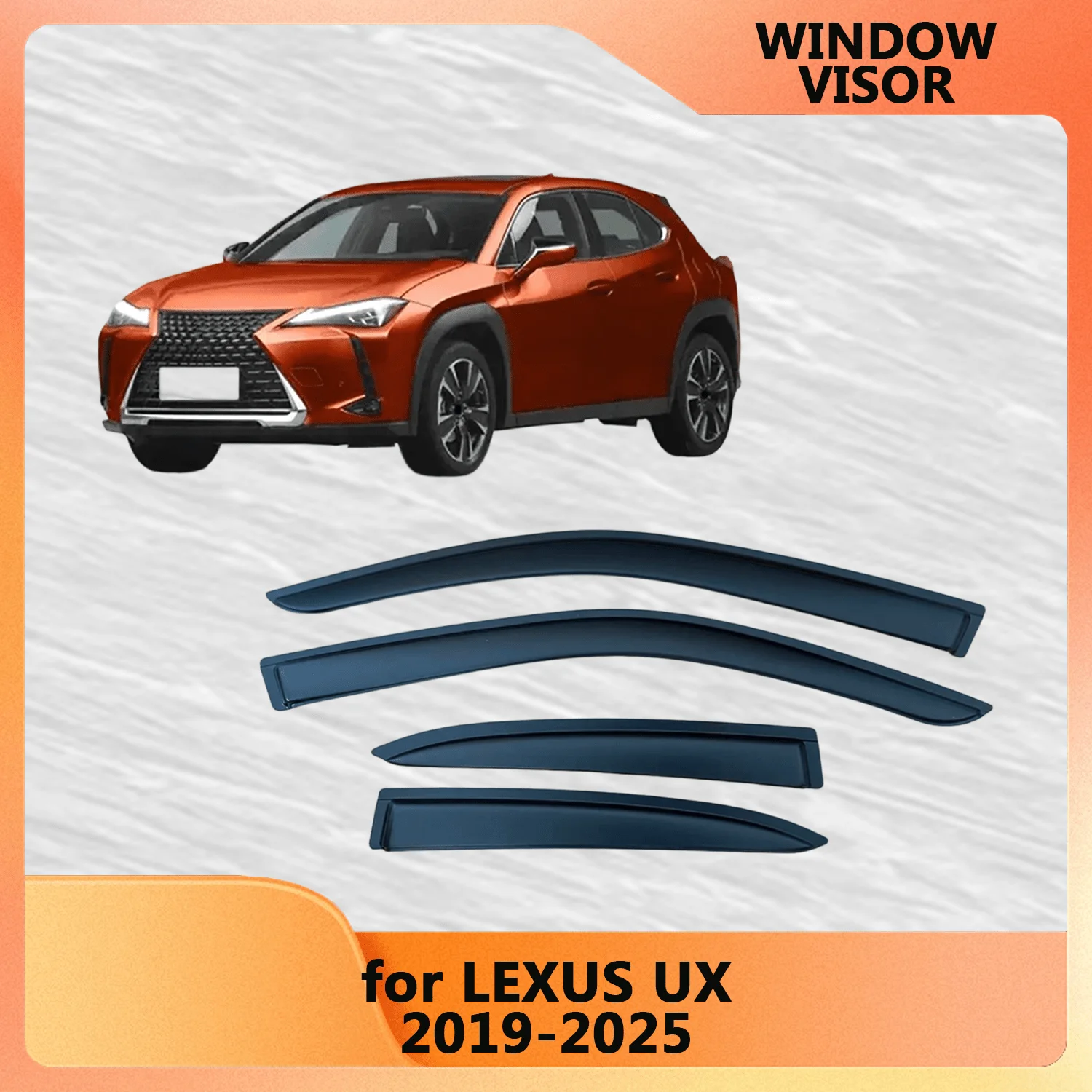 

Window Visor for LEXUS UX 2019 2020 2021 2022 2023 2024 2025 Wind Deflectors Rain Guards Door Visor Vent Shades