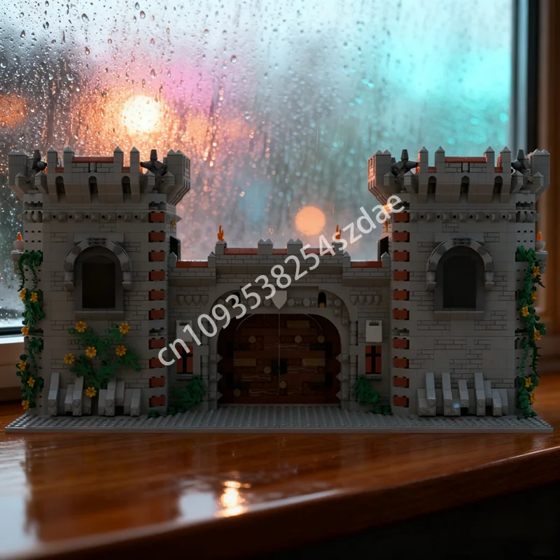 3777 قطعة MOC بوابة قلعة القرون الوسطى قلعة نموذج بناء هدايا عيد الميلاد كتل العمارة لتقوم بها بنفسك اللعب الإبداعية عيد ميلاد الاطفال #1