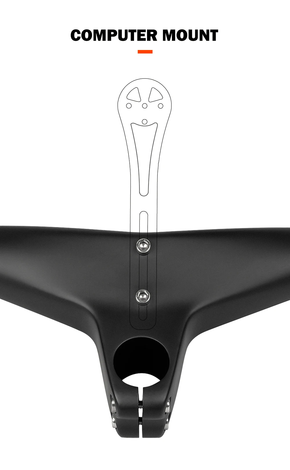 TOSEEK Mtb Handlebars And Stem 28.6mm-17Degree Carbon Integrated Handlebar For Mountain Bike 660~80070/80/90/100mm Bicycle Parts