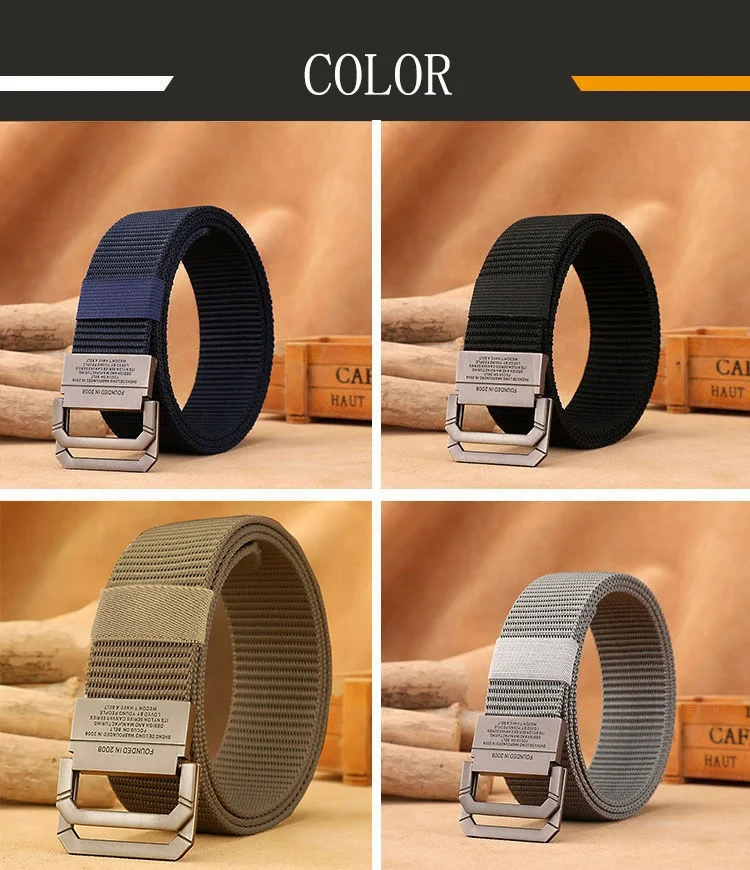 Männer Gürtel Nylon Gurtband Stoff Taktische Armee Leinwand Casual Mode Luxus Designer Jeans Gürtel für Männer Militär Sport Strap HB009 – Detail 3