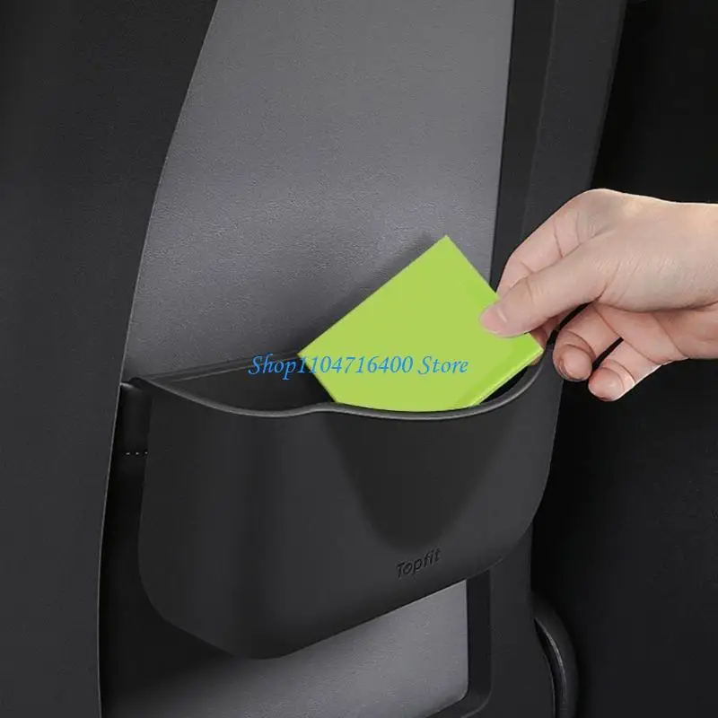 

y1gd Car Backseat Storage Pocket Plastic Glasses Trash Container Durable for ModelY/3
