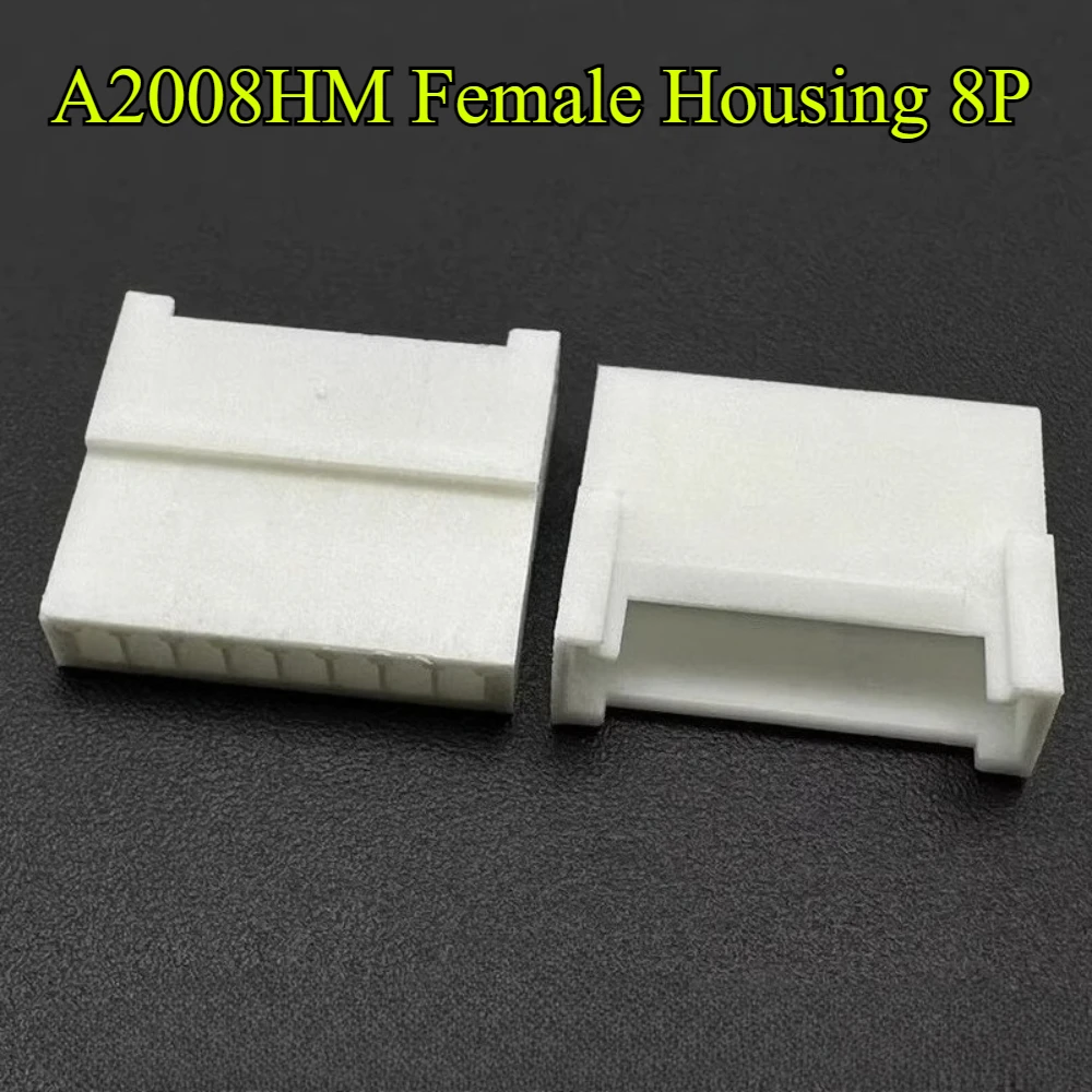 10/30/50/100 قطعة A2008HM الملعب 2.0 مللي متر مع قفل مشبك أنثى الإسكان 2P/3P/4P/5P/6P/8P المطاط قذيفة وموصل طرفي ذكر #6