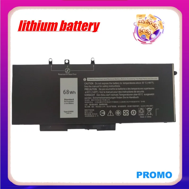

New Replacement Laptop Battery 7.6V 8500mAh GJKNX for Dell Latitude E5480 5490 5580 5590 DELL Precision M3520 M3530 Series GD1JP