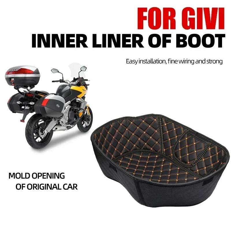 ل GIVI V47 E43 B27 B32 B360 B47 TRK52B TRK 52B V-47 المقعد الخلفي جذع حقيبة دراجة نارية المحمولة الداخلية بطانة منصات بطانة حامي #4