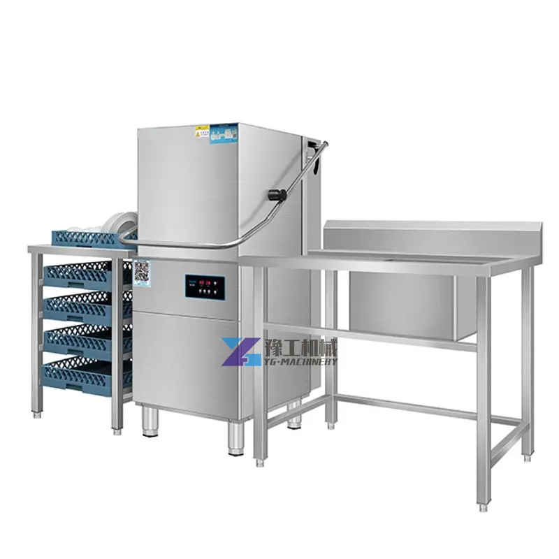 Automatic stainless steel dishwasher for hotel freestanding catering dishwashing machine