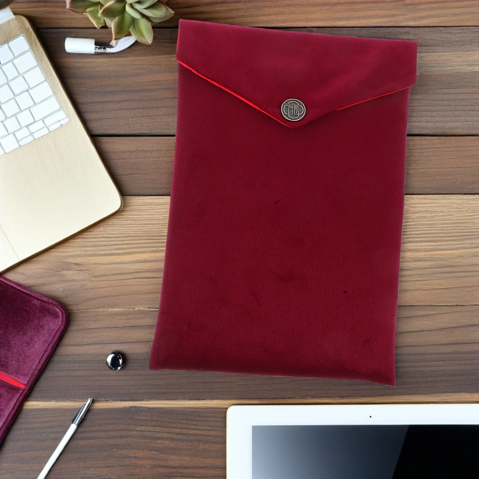 Bible Cover Storage Bag Corduroy Book Carrying Case Stationery Pencil Pen Holder Document Holder for Office School Travel