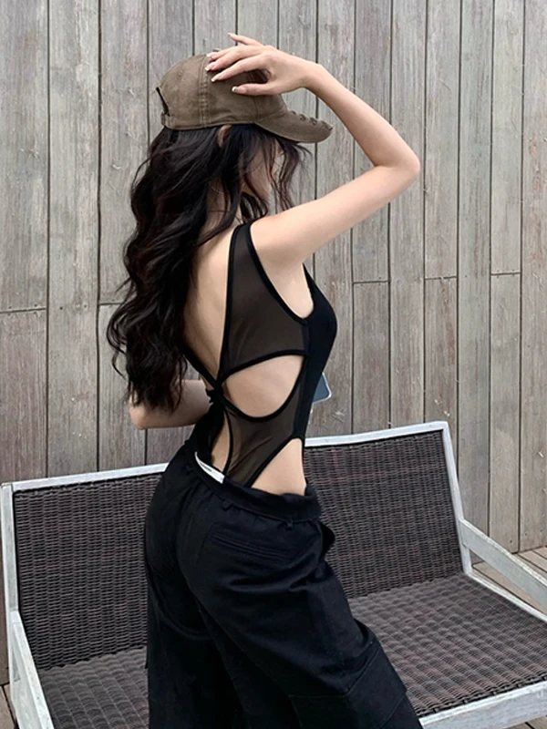 Sexy scava fuori Bal Crop Top da donna Street Sle Slim Fit Canotta Abbigliamento interno Abbigliamento esterno Estate Bella Ba