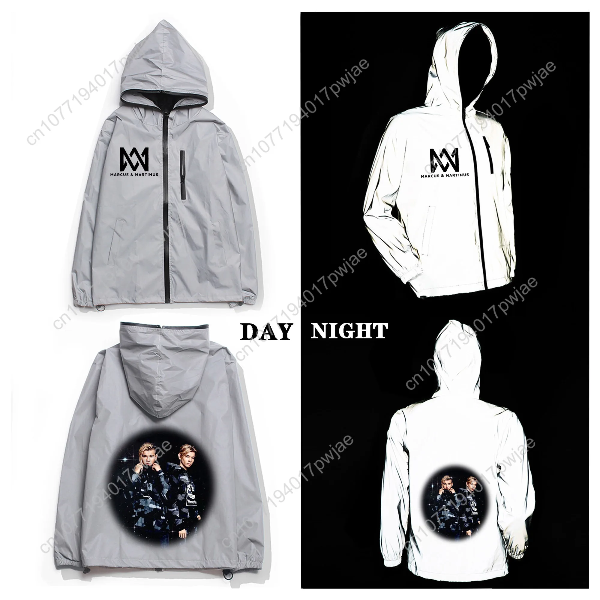 Marcus And Martinus Popular Rap Dance Singer Jacket Mens Womens Coat Hooded Windbreaker Cycling Runing Pocket Jackets Hoodie