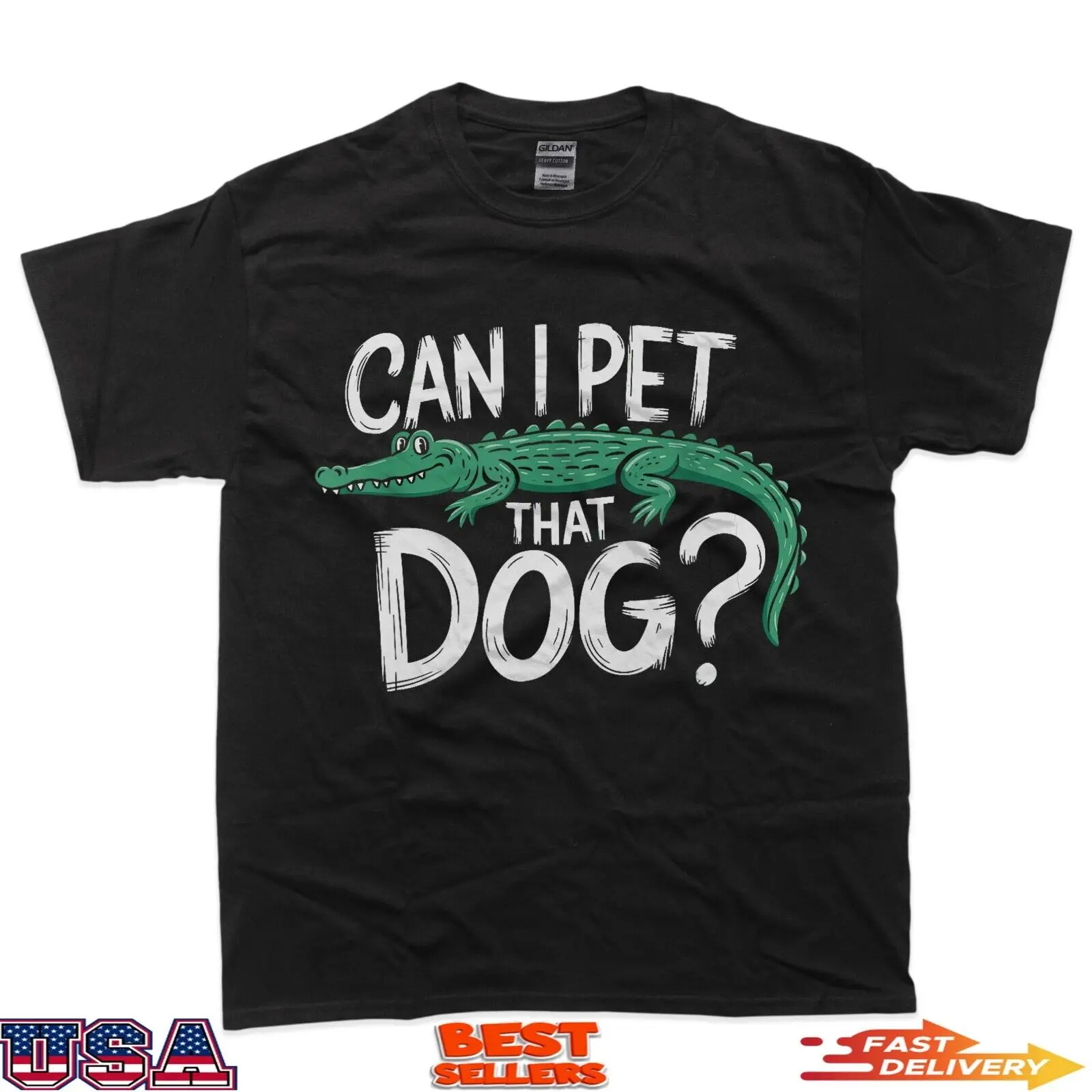 Can I Pet That Dog Humor Alligator Zoo Worker Reptile Lover T-Shirt