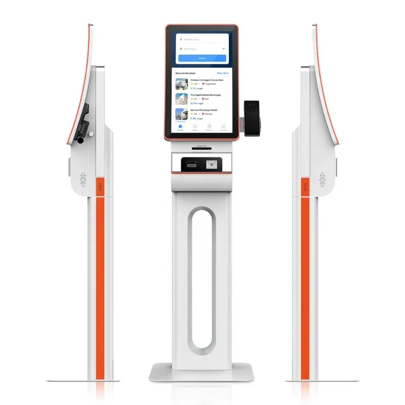 

Self-service Ordering Machine Payment Kiosks Floor Standing Barcode Reader SDK Enabled